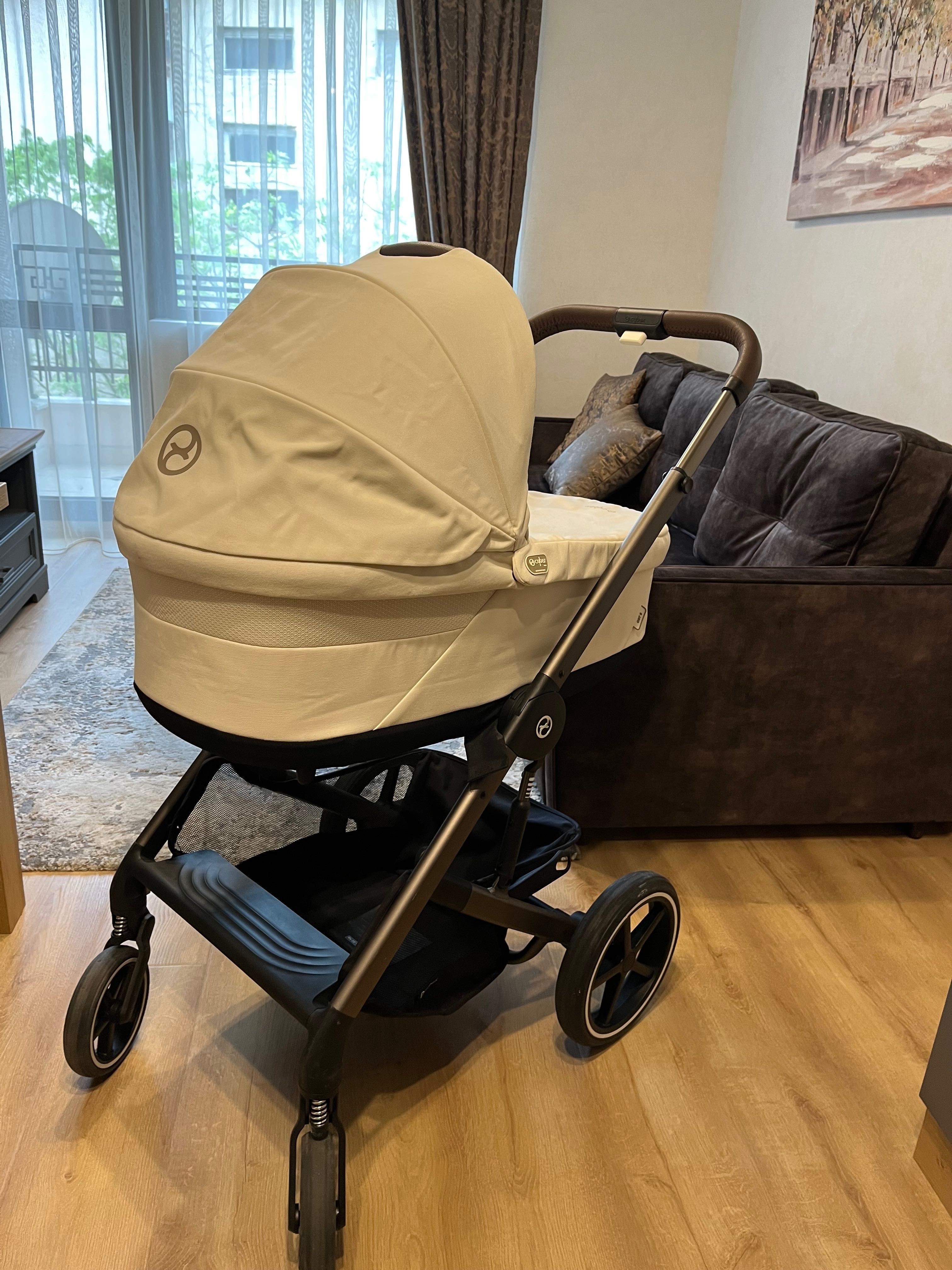 Cybex Balios S Lux бебешка количка 3 в 1 + адаптери за столче за кола