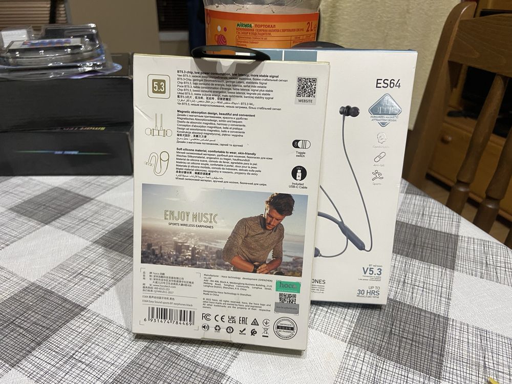 Слушалки Hoco Bluetooth оригинал нови