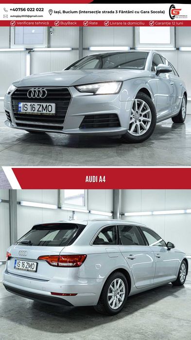 AUDI A4 AVANT B8 Fab09.2016 Înmatriculat RO Diesel 150CP Automat Piele