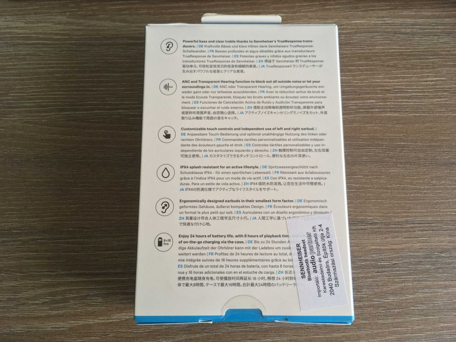 casti wireless Sennheiser CX Plus, noi sigilate, garantie 2 ani