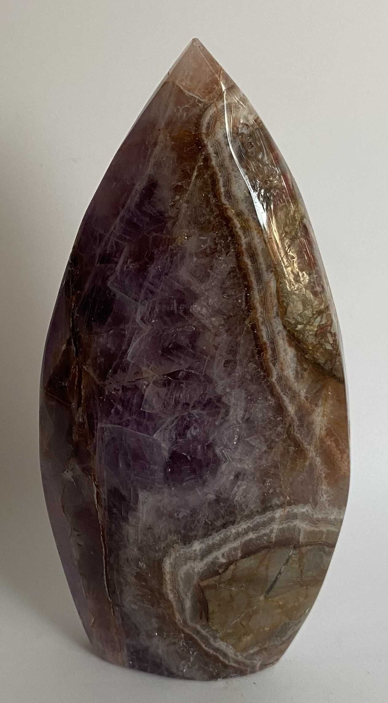 Cristale/Minerale-Simbiot Agata/Ametist-sculptura piatra semipretioasa