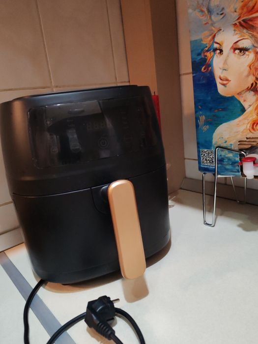 Friteuza cu Aer Cald, S-18 Air Fryer, 2400W, LCD Touch