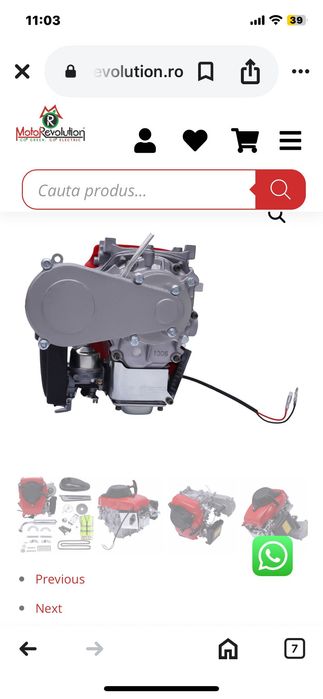 Motor de biciclete în 4 timp cu baie de ulei 50 oră  por nitro la