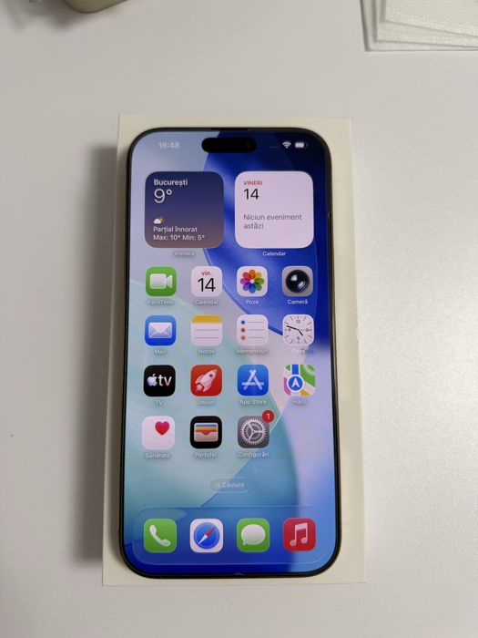 Telefon Apple iPhone 16 Pro Max, 256GB, 5G, Desert Titanium GARANTIE
