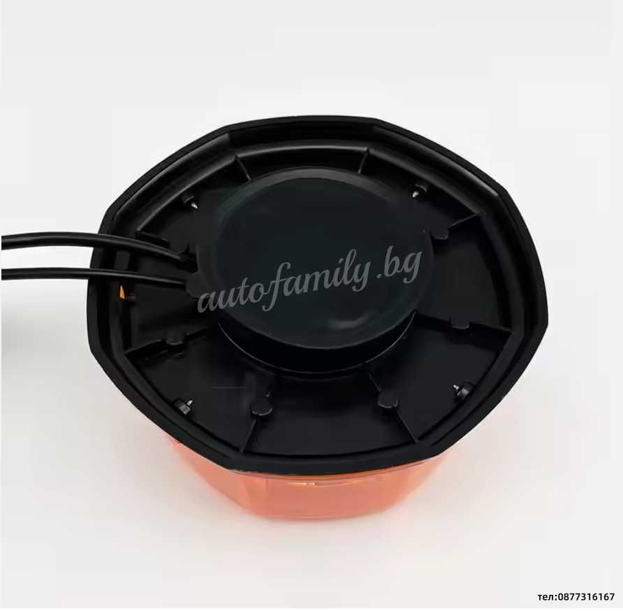 Аварийна сигнална LED лампа оранжево 20W 12V/24V
