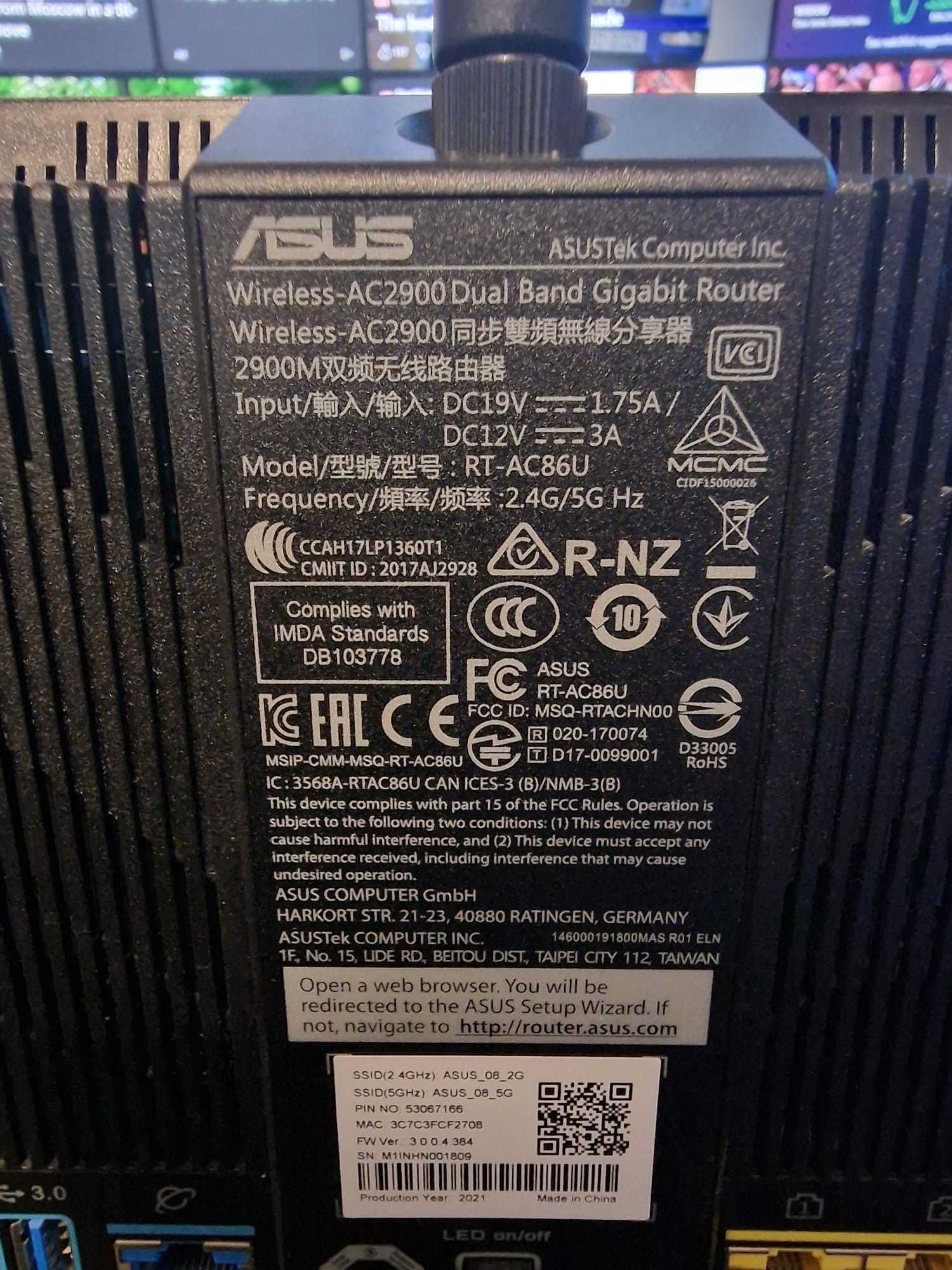 Router Asus AC2900 RT-AC86U