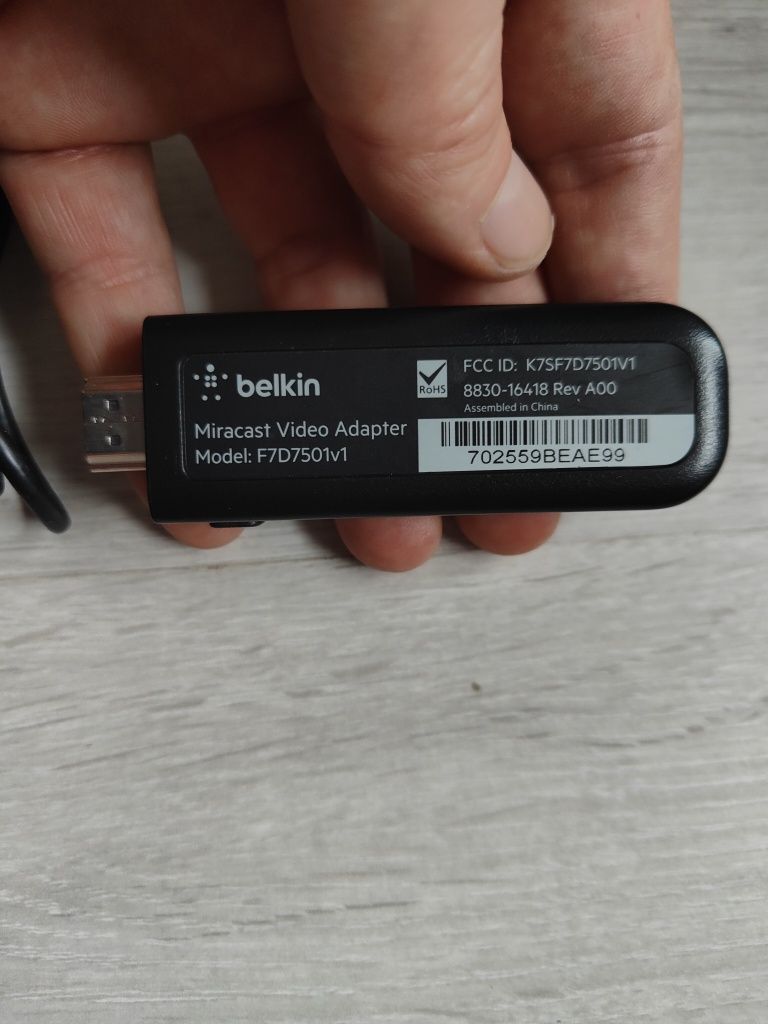 Belkin Miracast Video HDMI Adaptor Telefon la TV  F7D7501v1