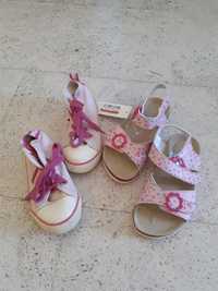 Обувь для девочки летние сандали и кеды