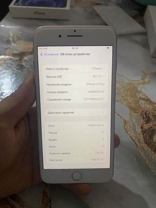 Iphone 8 plus 256gb