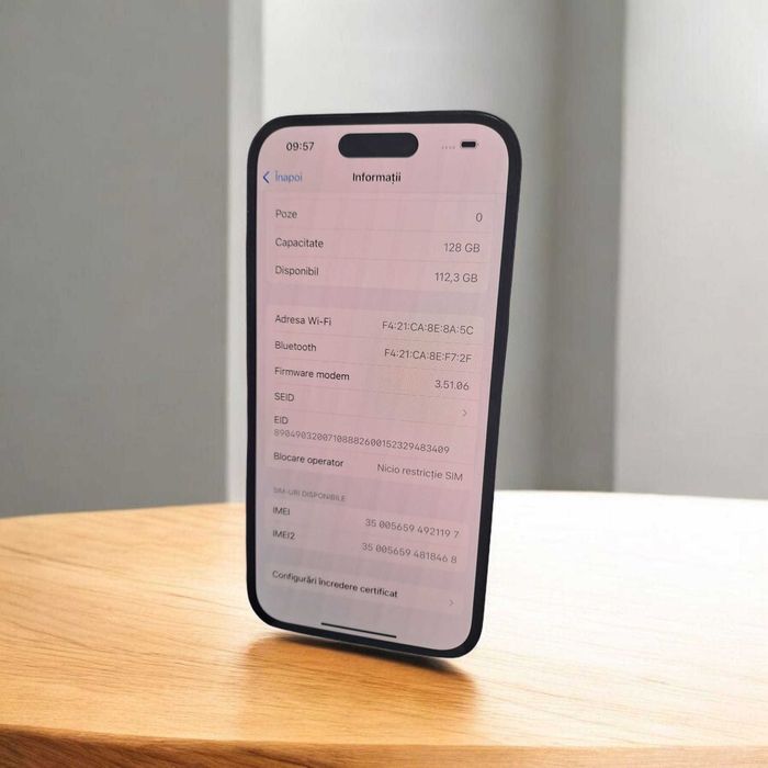 Apple Iphone 14 PRO Space Black - 128 GB - 87% Baterie