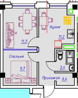 Супер цена! 2/4/6 Ислом-ота 42 кв.м. с лифтом Рисовый Электроаппарат