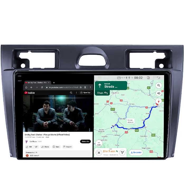 Navigatie Ford Fiesta Mk5 2002-2008,Android14 ,9INCH, 4GB RAM/64GB ROM