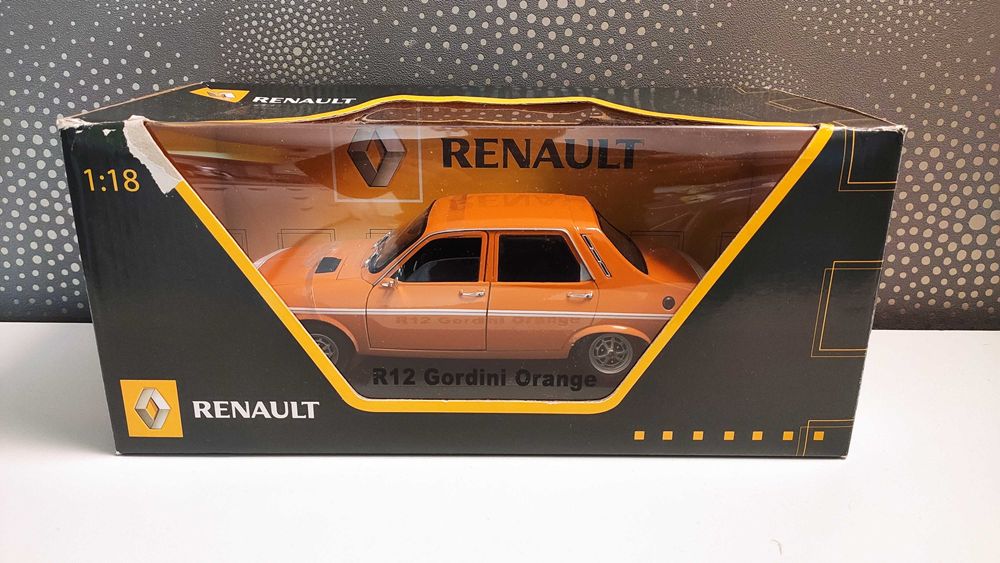 Macheta Rara - Renault 12 TS Orange - 1/18 Solido Dealer Edition