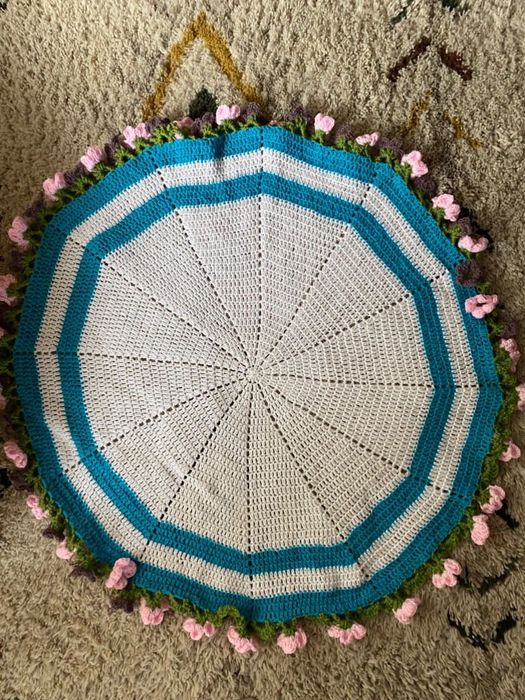 Fata de masa/paturica bebelusi tip buchet de flori