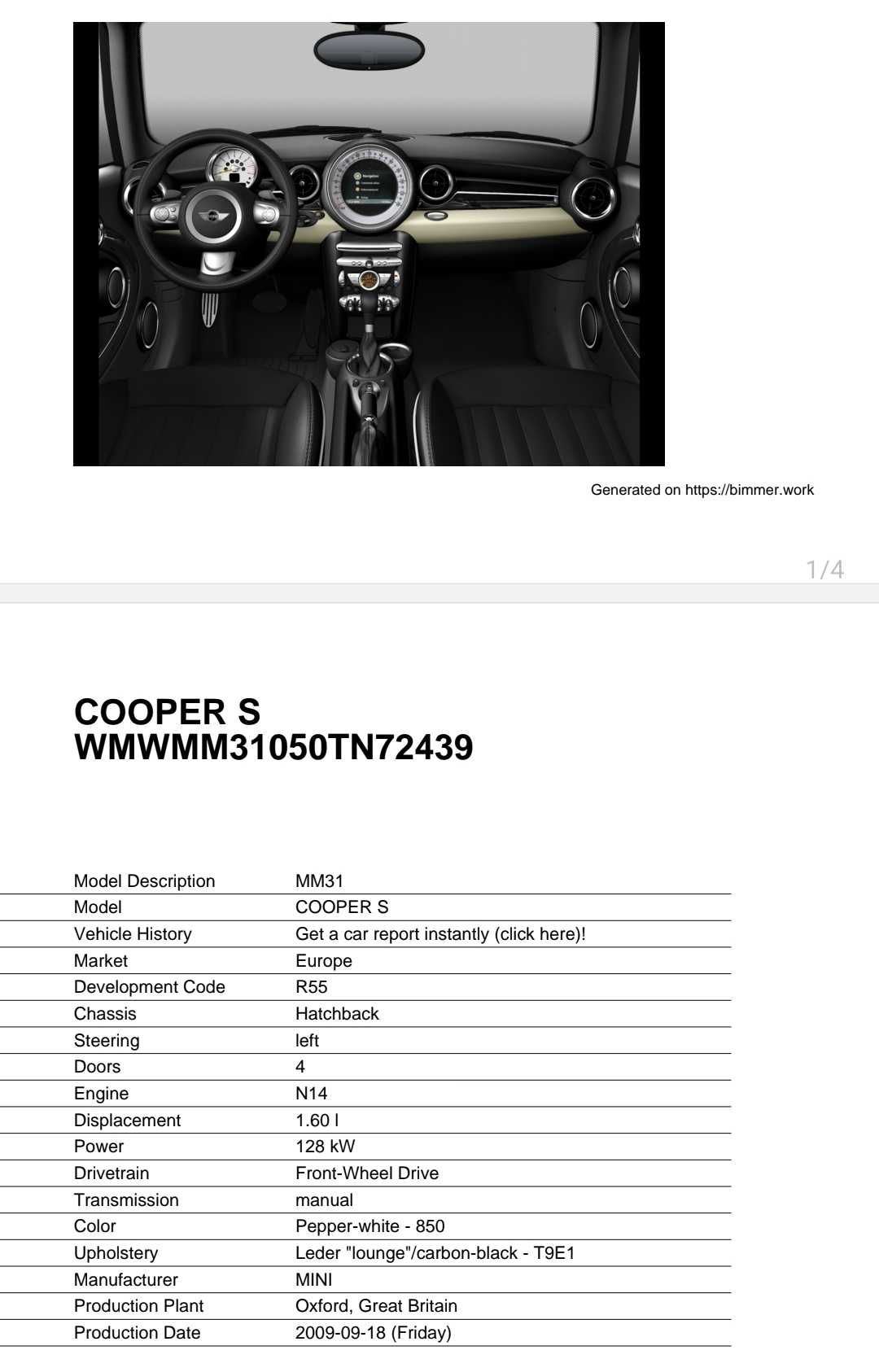 Mini Cooper S Clubman R55 +