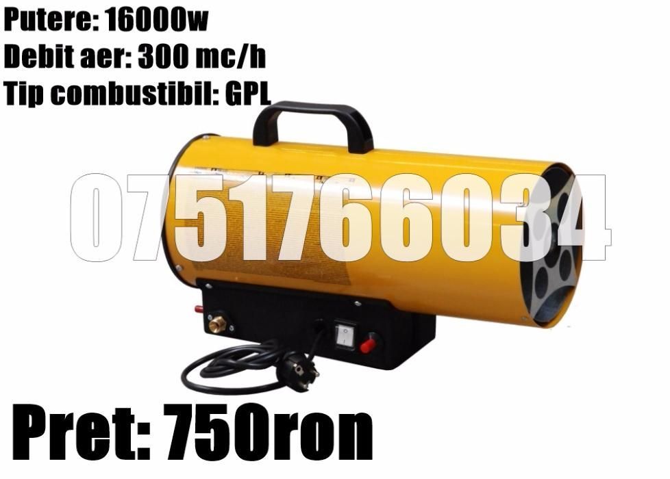 Aeroterma Radiator Suflanta Electrica Caldura Incalzire Aer Cald GPL