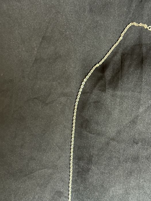 Lant din aur alb de 18k 750