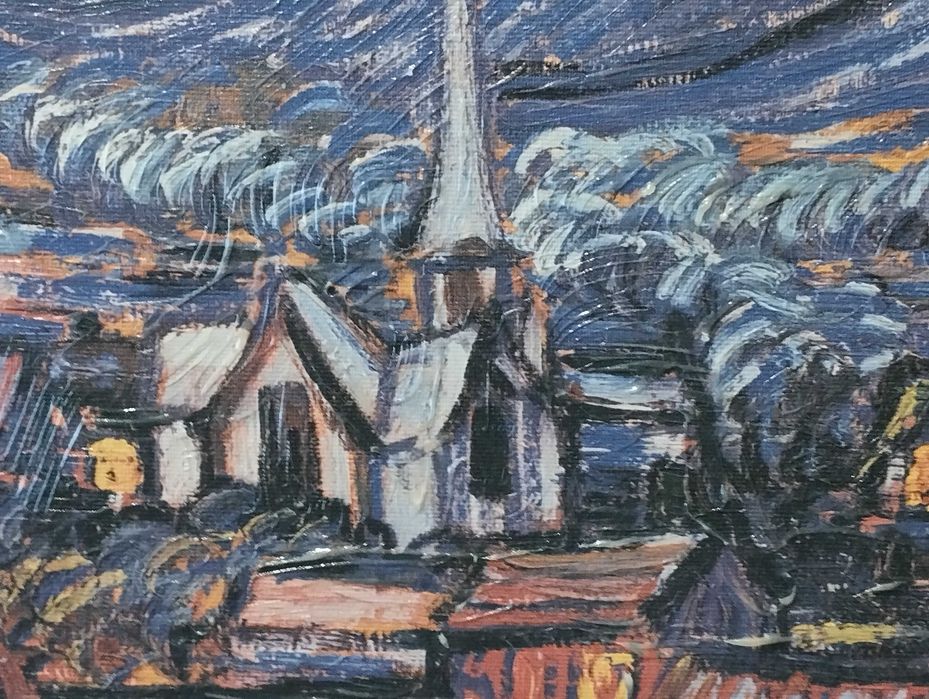 Картина Vincent van Gogh - The Starry Night - Звездна нощ