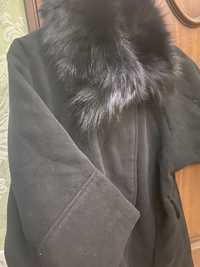 Пальто кашемир (натуралка мех)