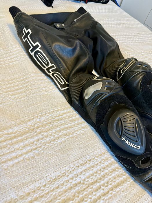 Geaca moto piele Held Safer + pantaloni marimea 50 Combinezon