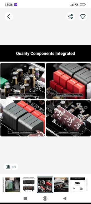 Amplificator Fosi Audio V3 , 2x300 Watt , Hi-Fi Stereo Audio Amplifier