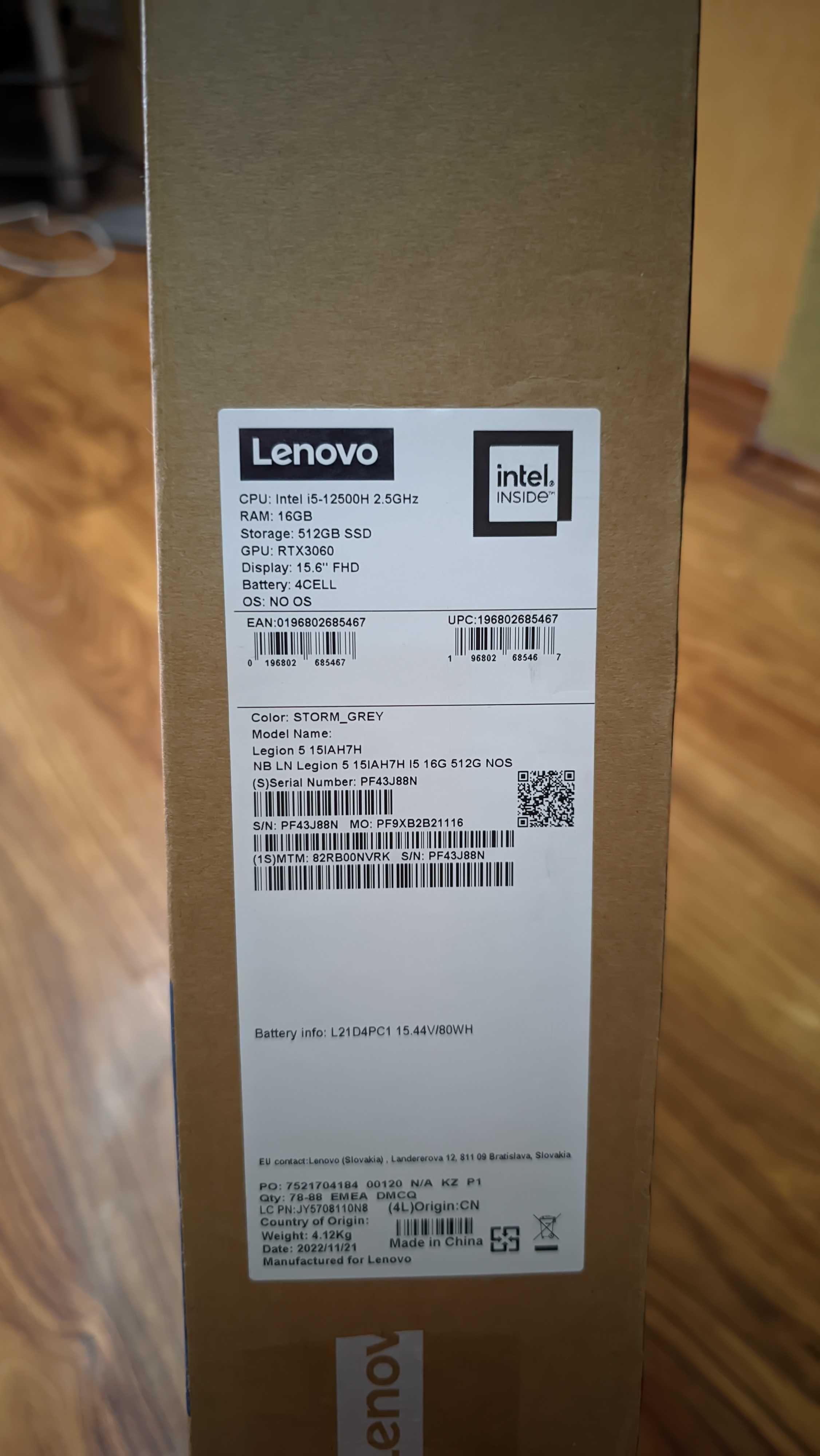 Lenovo legion 5 состояние нового