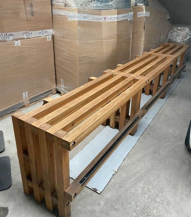 Vand bancheta deosebita stejar stratificat 3 x 120 cm