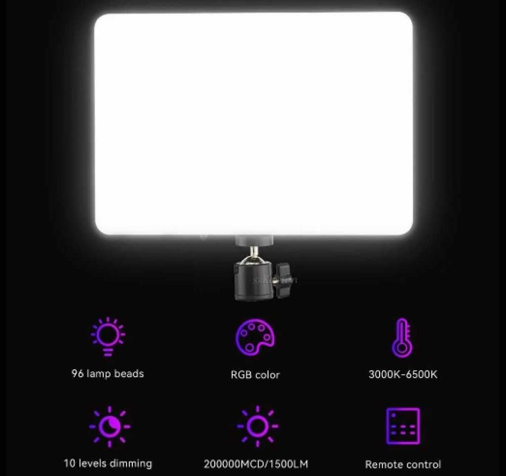 Професионална фотографска LED светлина с дистанционно