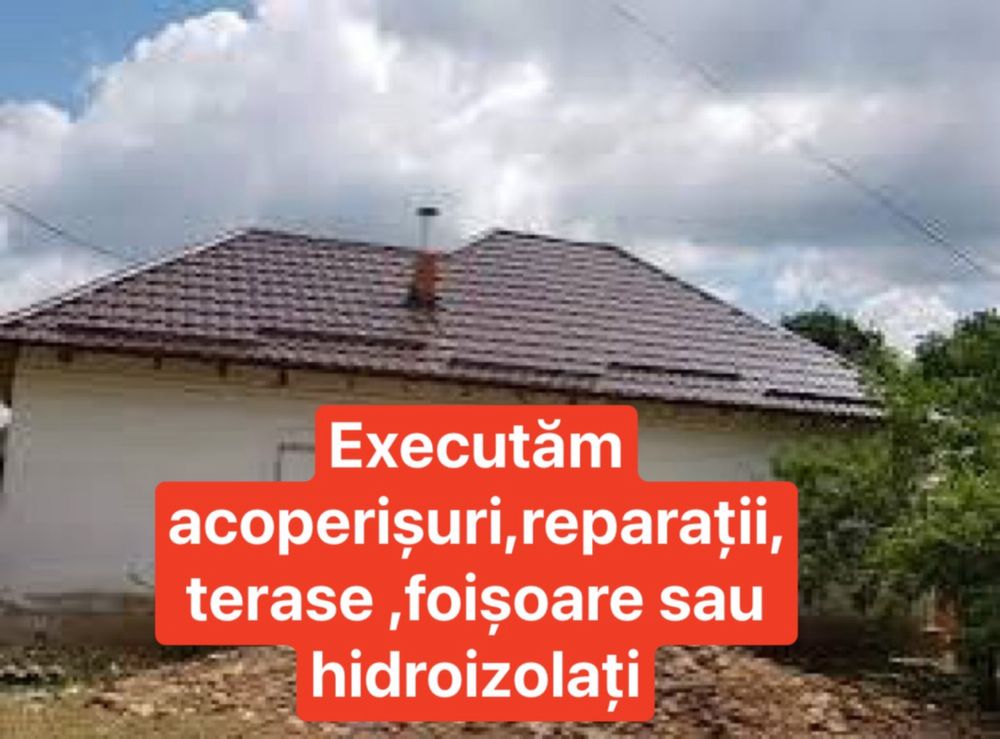 Acoperisuri,terase,reparati,vopsit acoperisuri sau hidroizolati