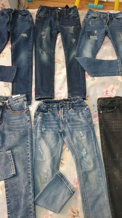 Lot blugi băiat 7-8 ani