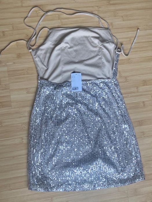 Rochie mulata roz cu paiete