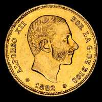 Moneda aur 25 pesetas 1882