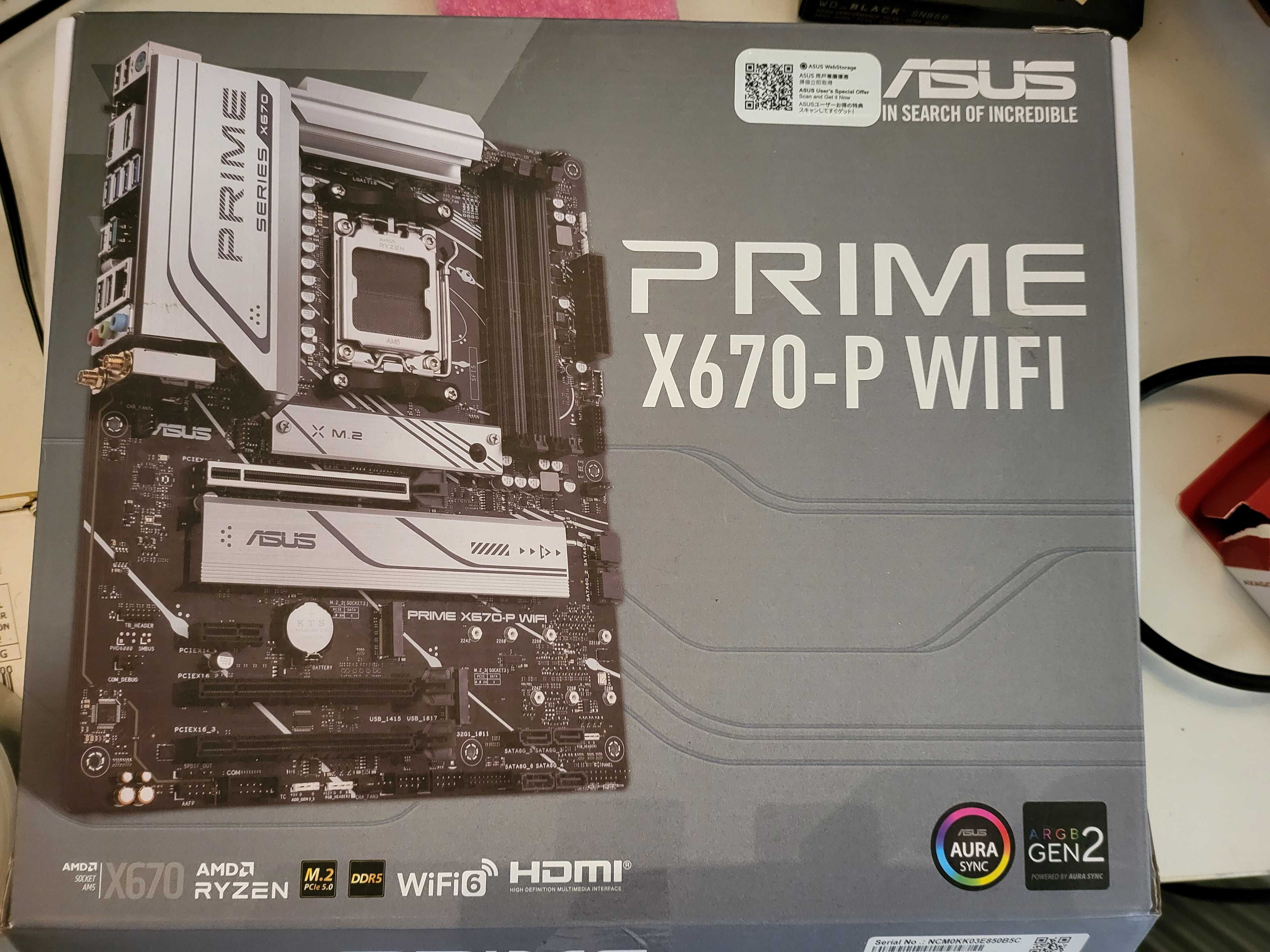 Asus x670 & AMD 7900x 32GB Corsair Vengeance DDR5 5400