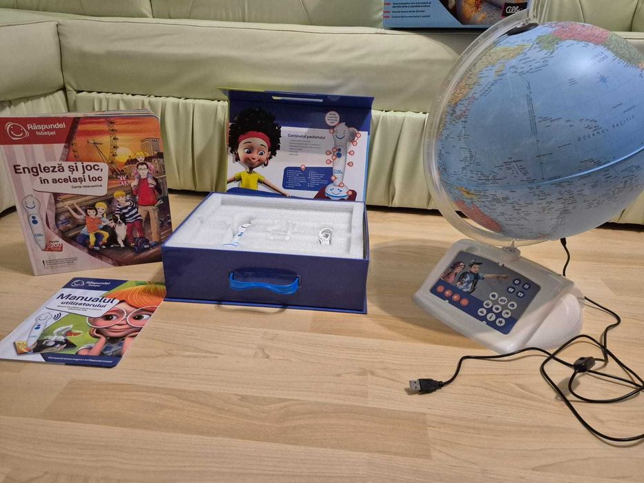 Set jucarii educative interactive Raspunzel :Glob+Creion+Carte engleza
