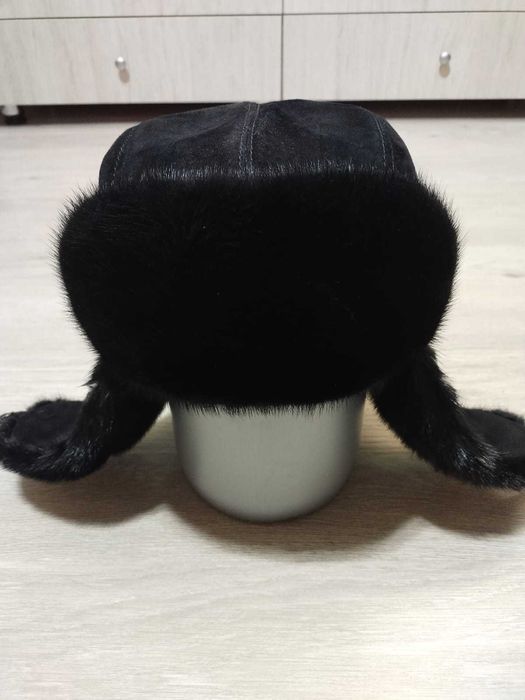 Шапка ушанка норковая в идеальном состоянии