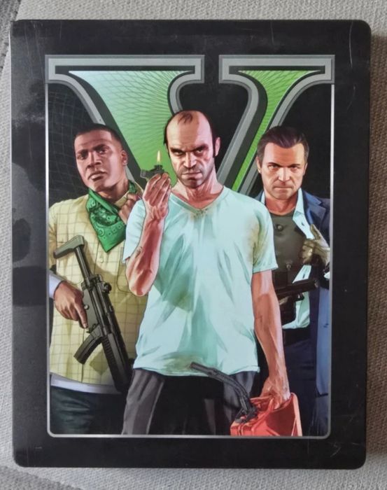 Vand Steelbook Grand Theft Auto GTA 5 , cu harta si carticele
