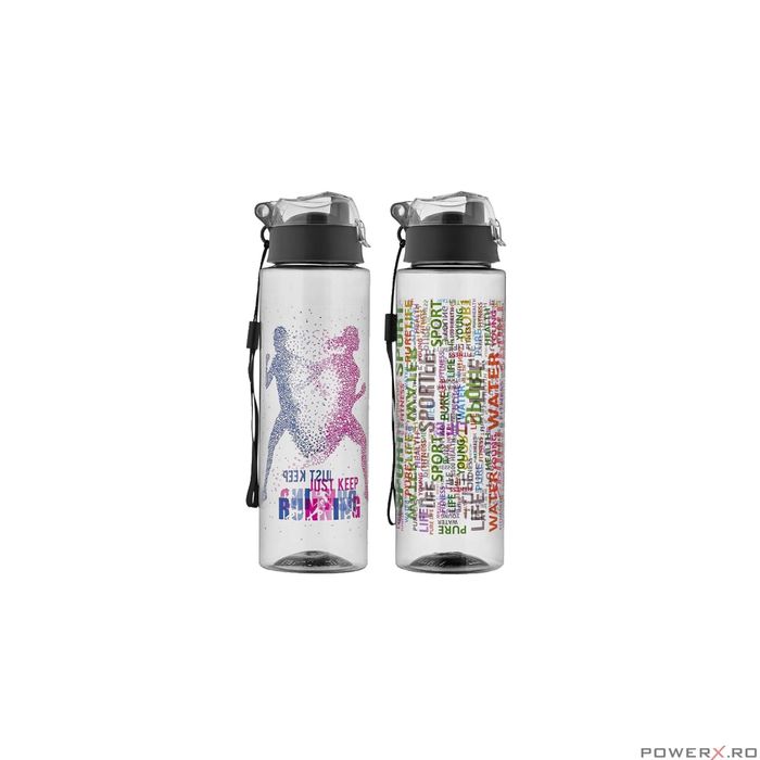 Sticla din plastic pentru lichide, 25.5 cm, capacitate 800 ml, Florina