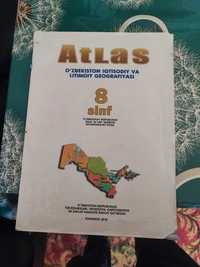 Книга атлас восьмой класс