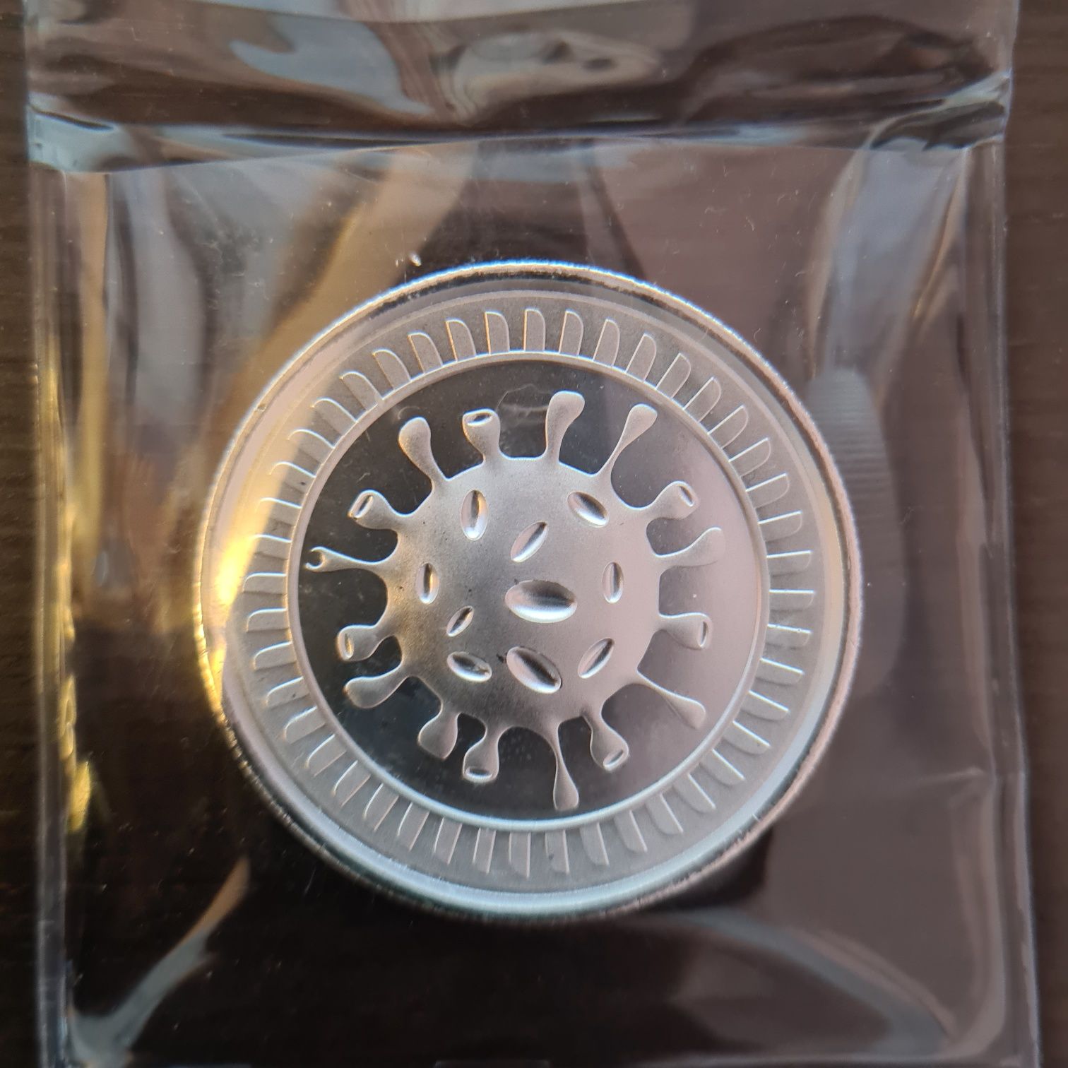 Сребърна монета, Silver round, COVID-19, 2 унции, 2020 г
