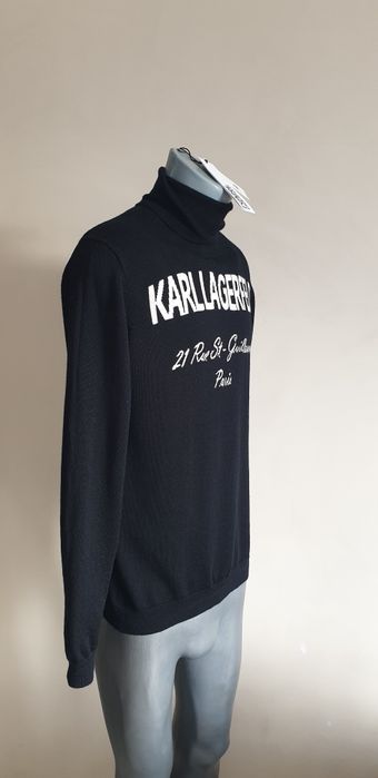 Karl Lagerfeld Merino / Wool /  M НОВО! ОРИГИНАЛ! Мъжки Пуловер Поло!