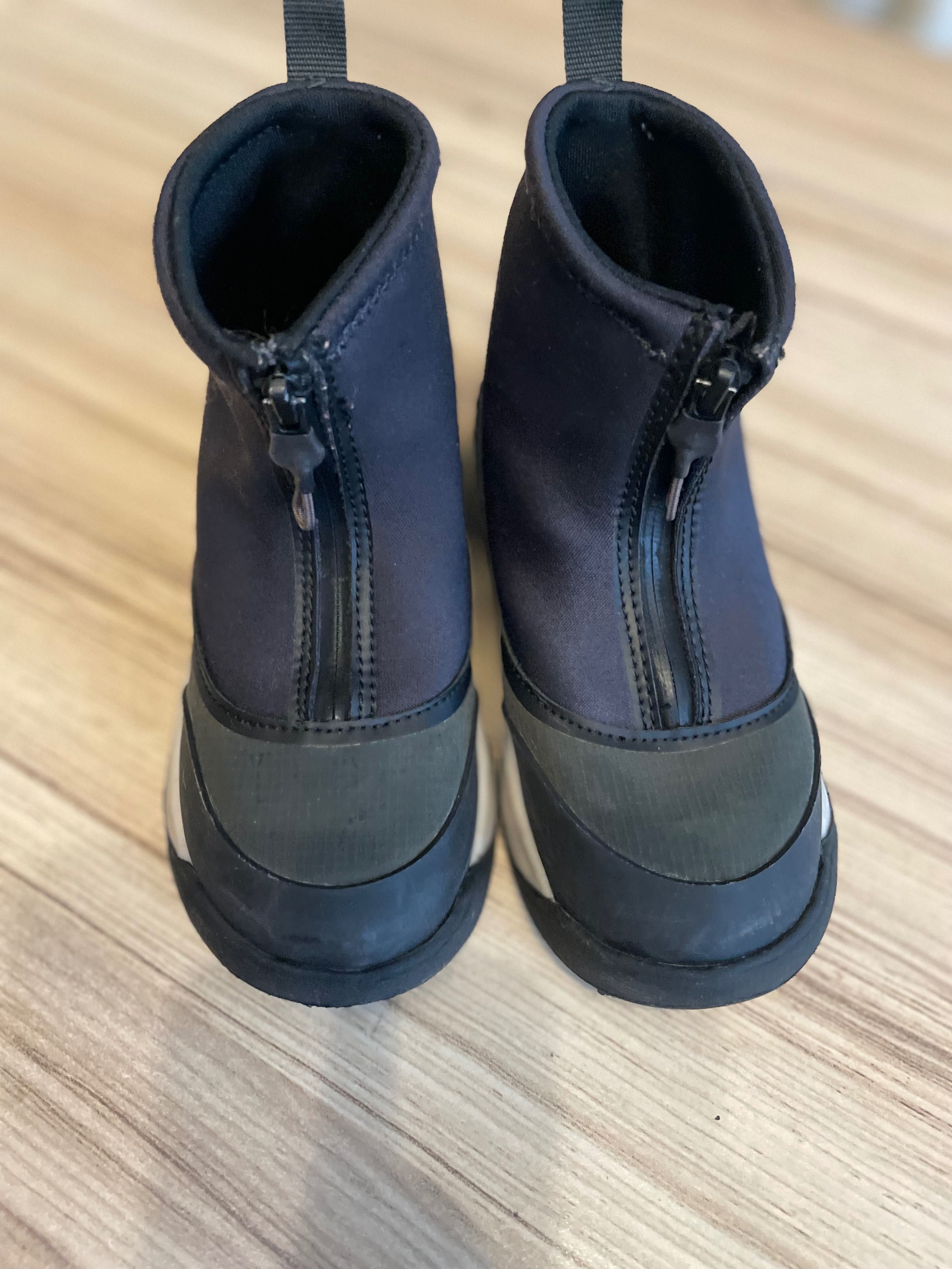 ZARA Зара боти с цип отпред, тъмни,  25 номер