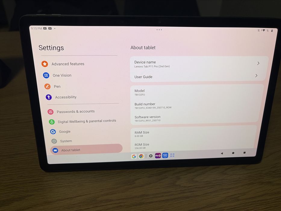 Tableta Lenovo P11 Pro 2nd gen oled 2.5k 8gb ram 256 memorie