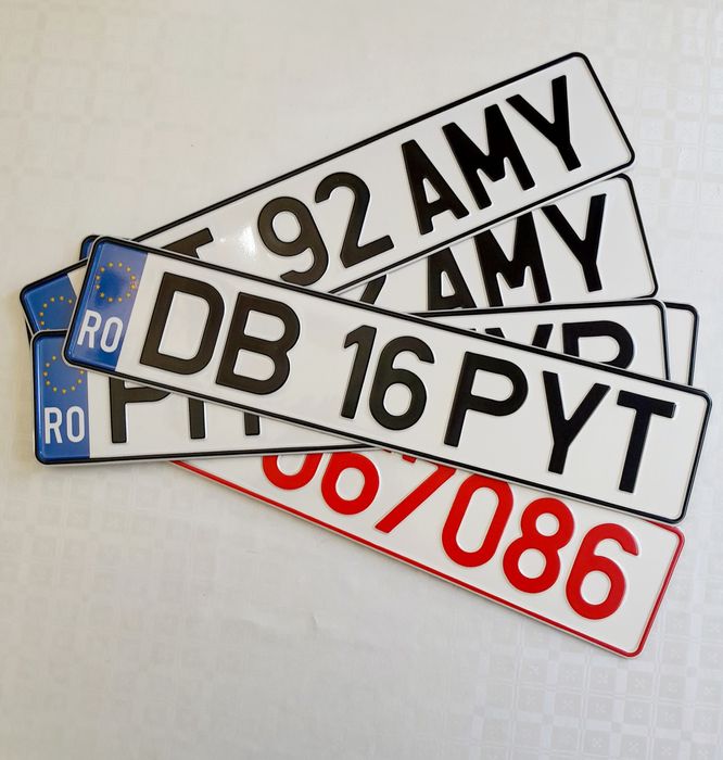 Placute auto numere auto personalizate ornamentale