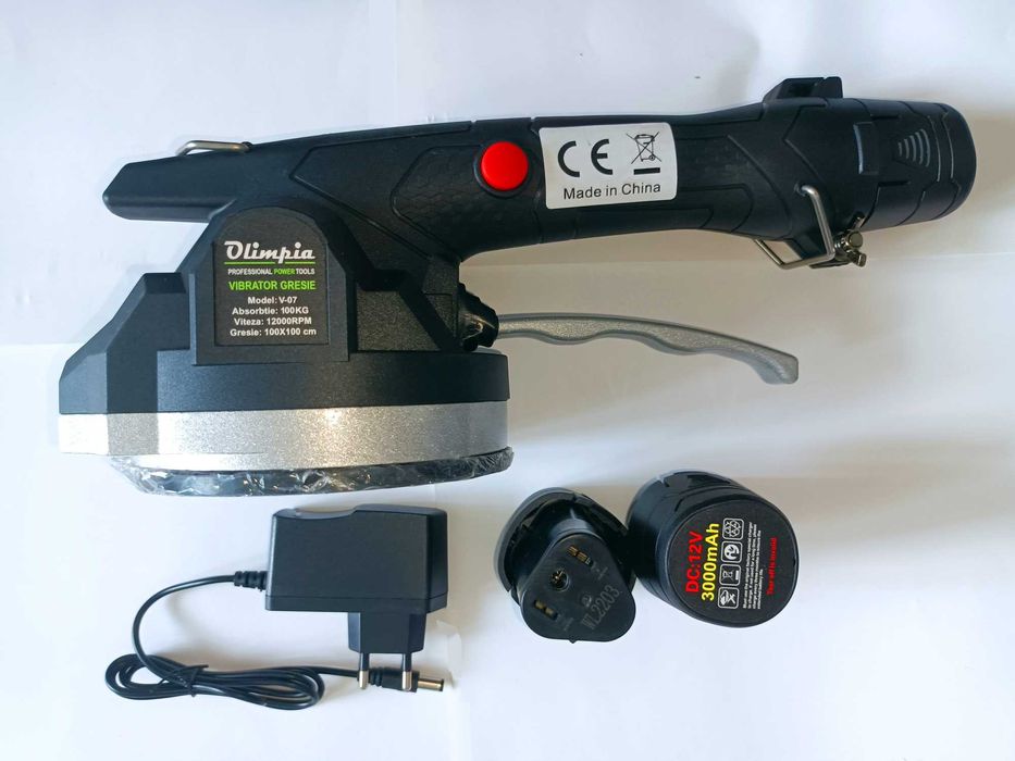 Vibrator profesional gresie OLIMPIA - 1/2 baterii 3000mAh