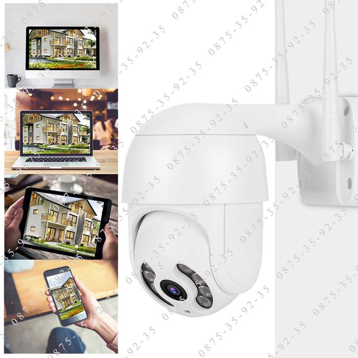 ICSEE Куполна PTZ IP CAMERA 8MP WiFi Външна Водоустойчива камера Wi-Fi