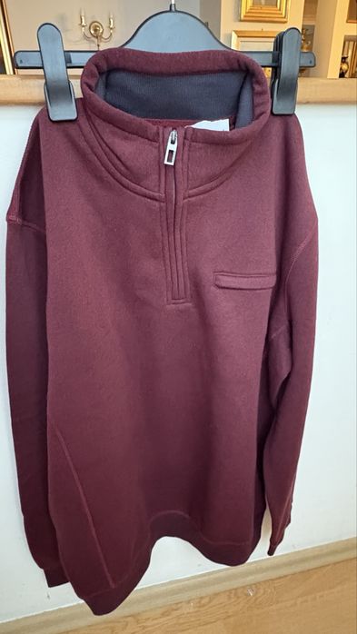C&A sweater thermal burgundy visiniu nou cu eticheta M