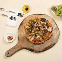 Tabla servire, placa lemn pizza, 40x28x2.5cm