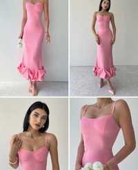 Вечерные платье розовый