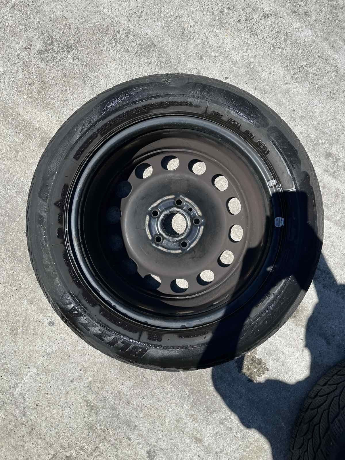 5x112/16.      4 броя железни джанти с гуми16'    5х112VW,AUDI,SEAT...