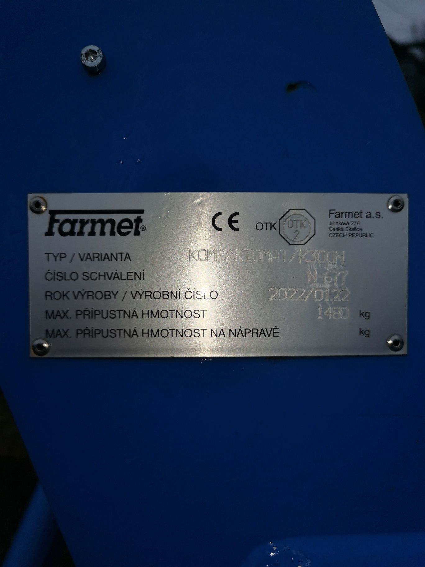 FARMET combinator kompaktomat K 300 N - vand / schimb